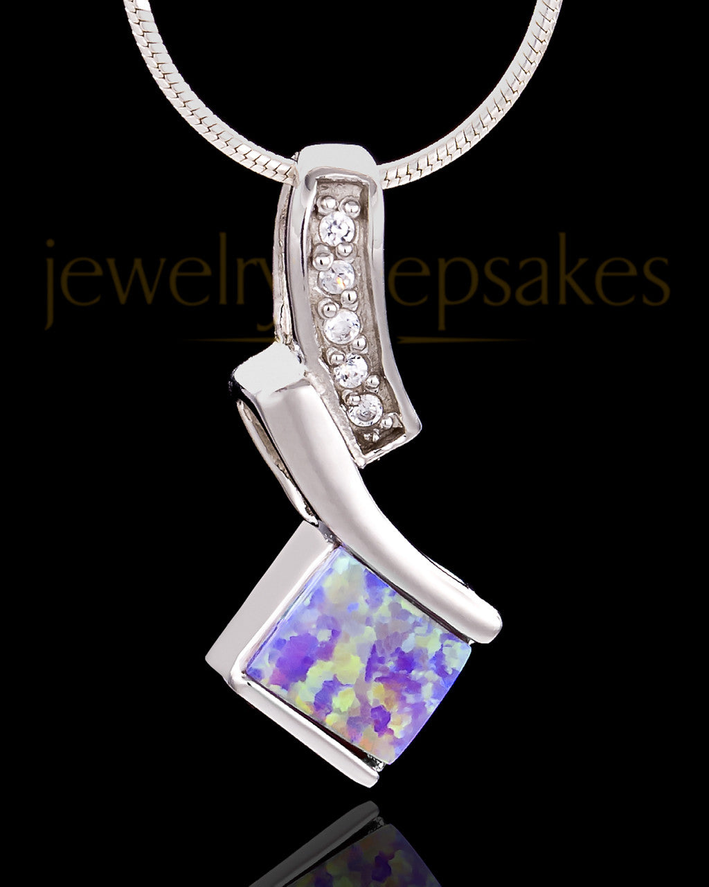 Silver Plated Legacy Cremation Urn Pendant