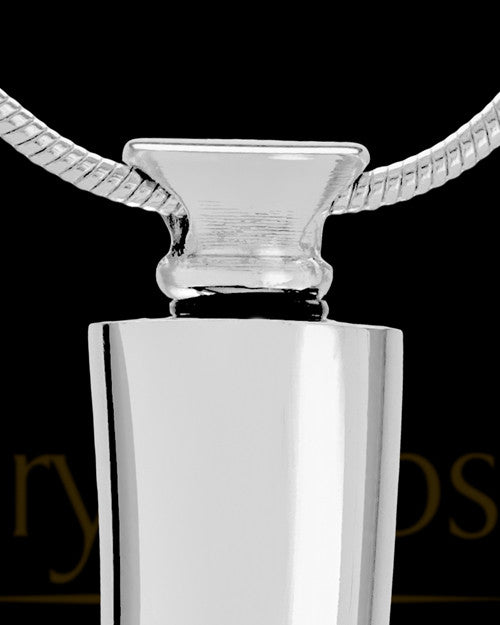 Cremation Ash Jewelry Silver Plated Saber Tooth - Eternity Collection