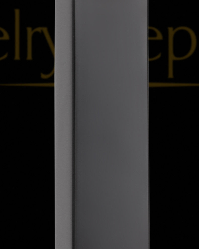Black Cylinder Urn Necklace For Ashes Stainless Steel