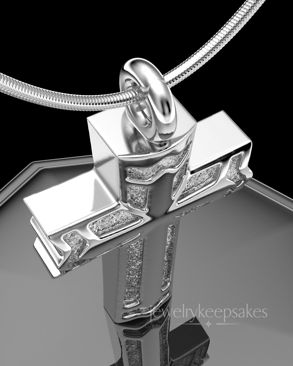 Sterling Silver Permanently Sealed Waterproof Jewelry Elysian Cross