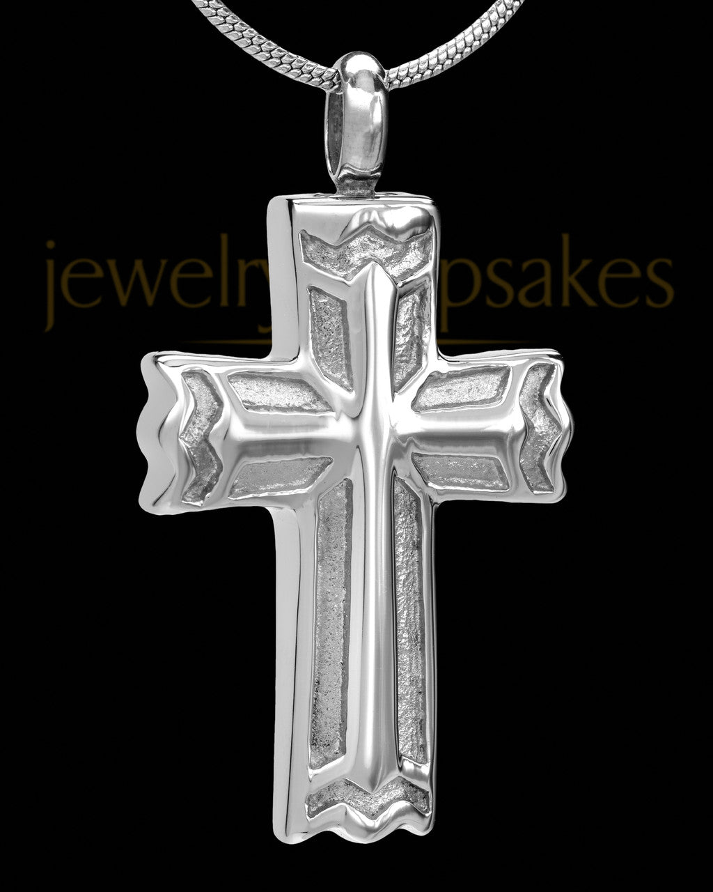 Stainless Steel Jewelry Urn Elysian Cross