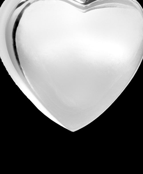 Urn Locket Small Heart 14k White Gold