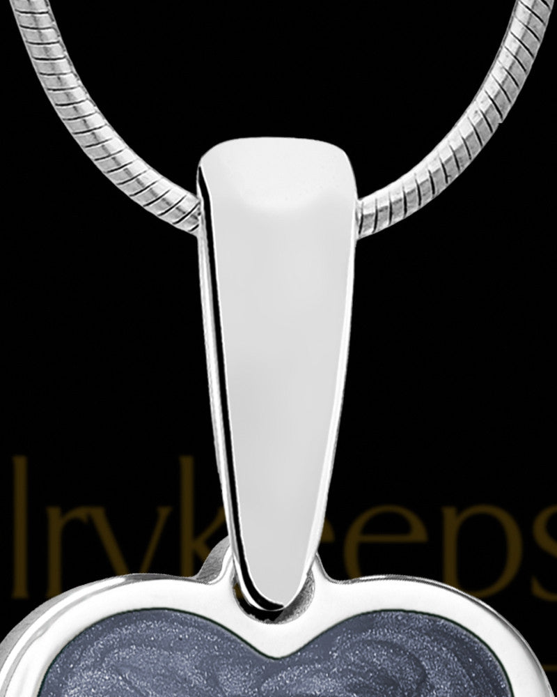 Spiritual Heart Silver Ash Jewelry