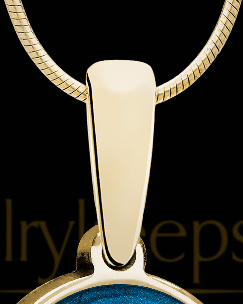 Solid 14K Gold Capable Initial Ash Jewelry