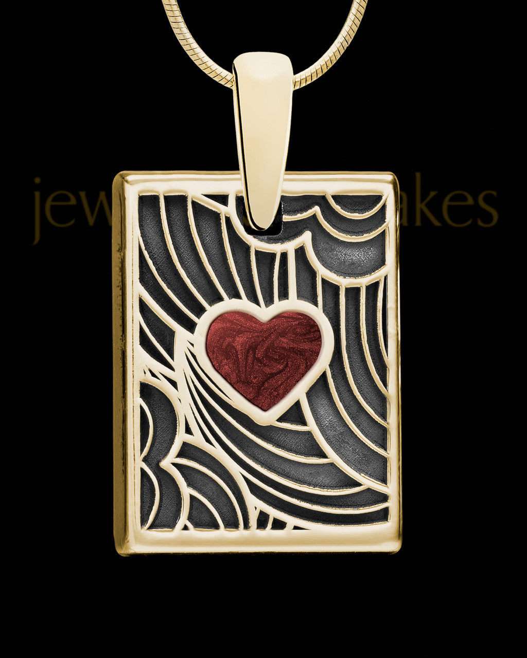 Solid 14K Gold Berry Boxed Heart Ash Jewelry