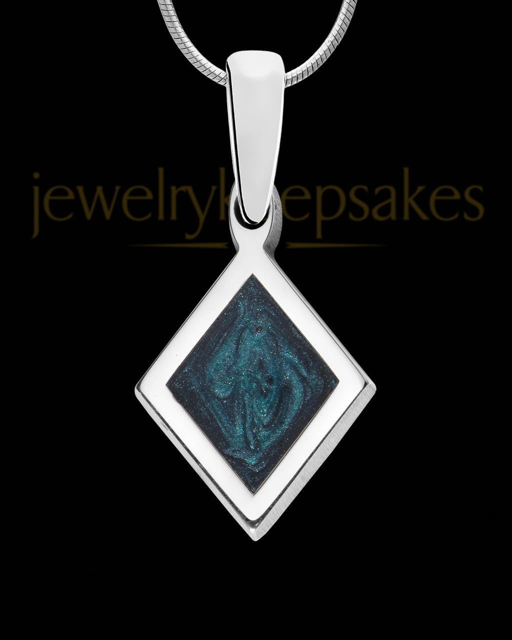 Solid 14K White Gold Astoria Silver Ash Jewelry