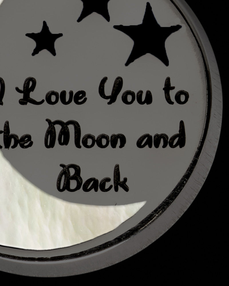 Moon and Back Black Finish Ash Jewelry