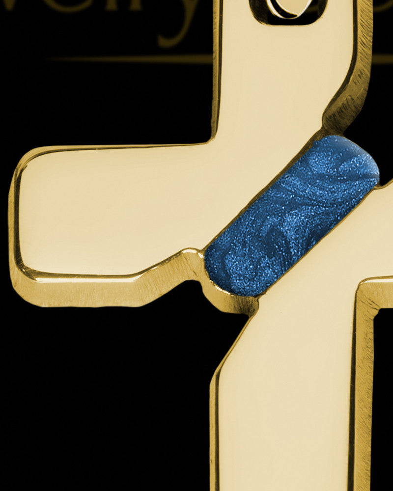 Kismet Cross Gold Plated Ash Jewelry