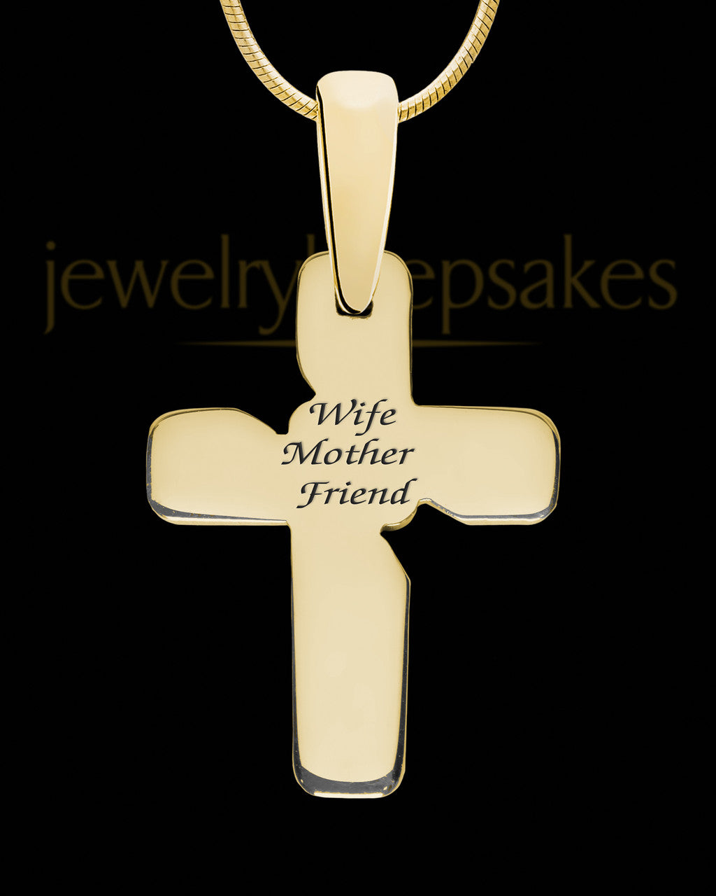 Solid 14K Gold Kismet Cross Ash Jewelry