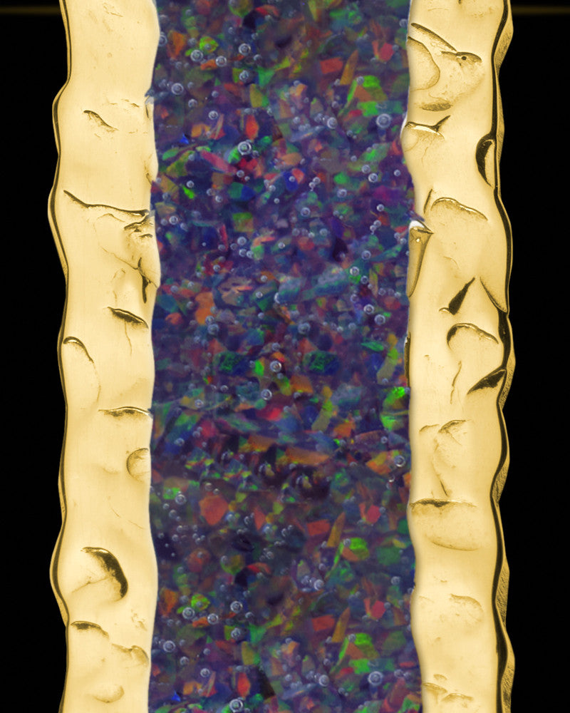 Solid 14K Gold Cobble Creek Extended Bar Ash Jewelry