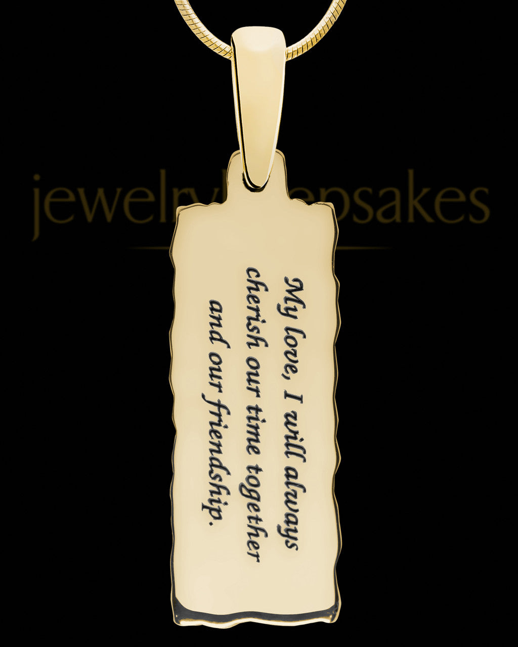 Cobble Creek Extended Bar Gold Plated Ash Jewelry