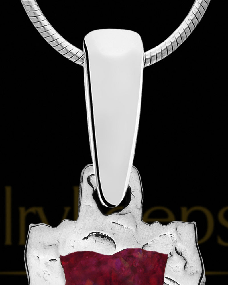 Solid 14K White Gold Autumn Wind Extended Bar Ash Jewelry