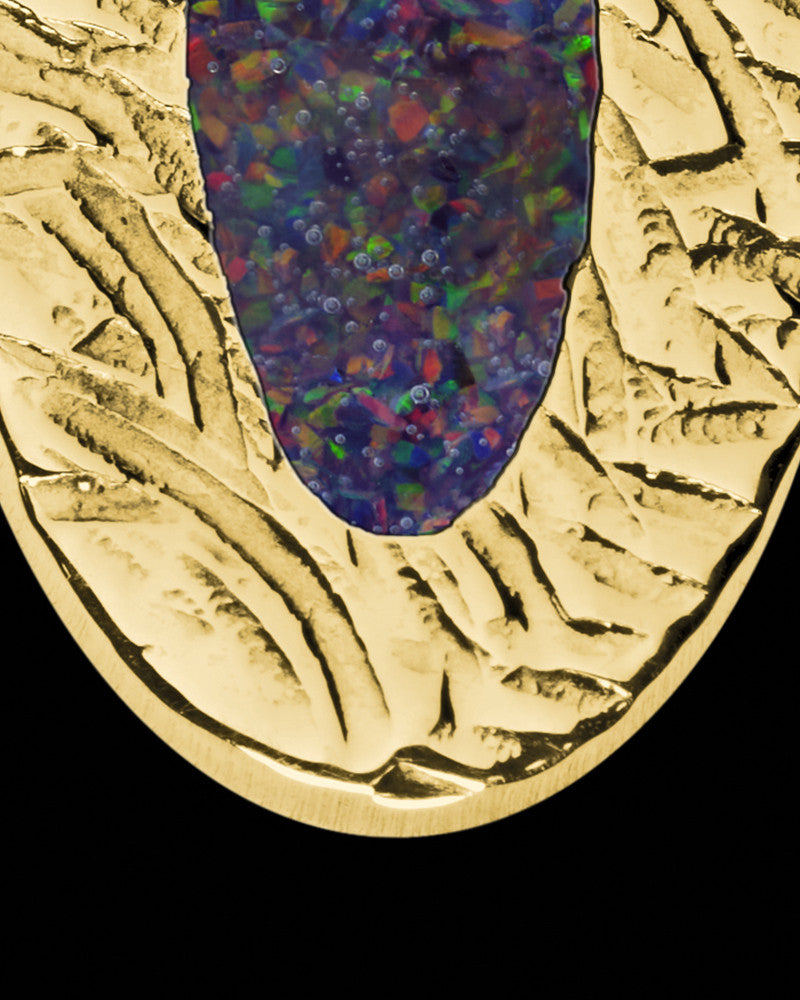 Solid 14K Gold Clevenger Oval Ash Jewelry