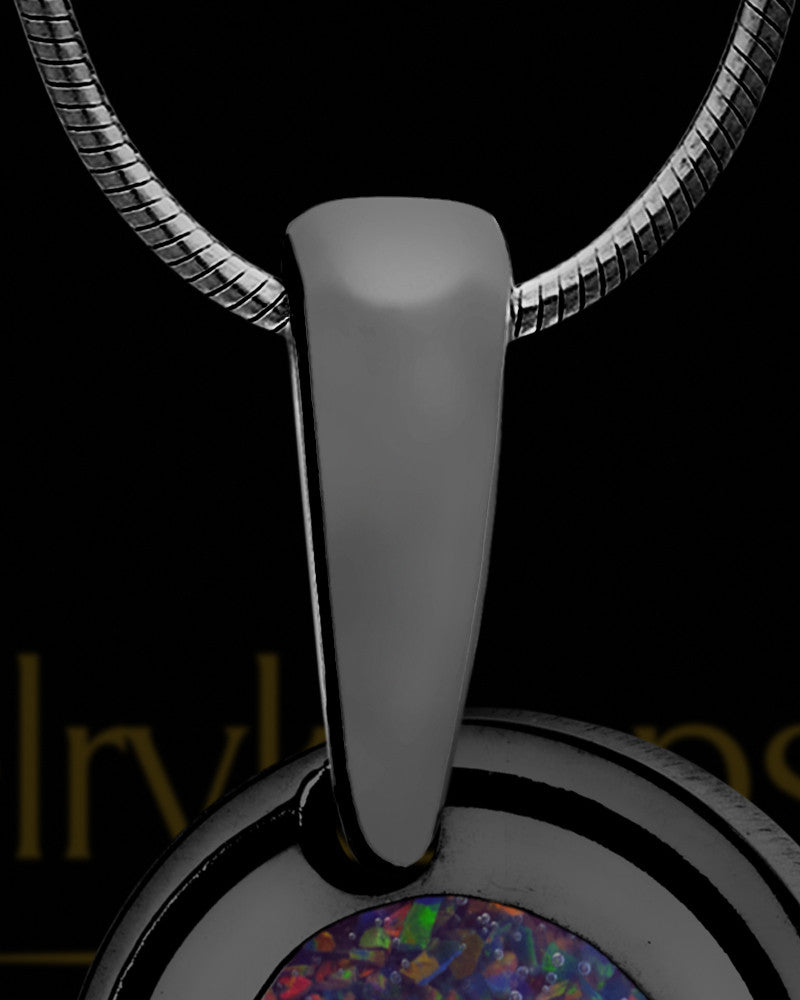 Iron Ridge Side Heart Black Finish Ash Jewelry