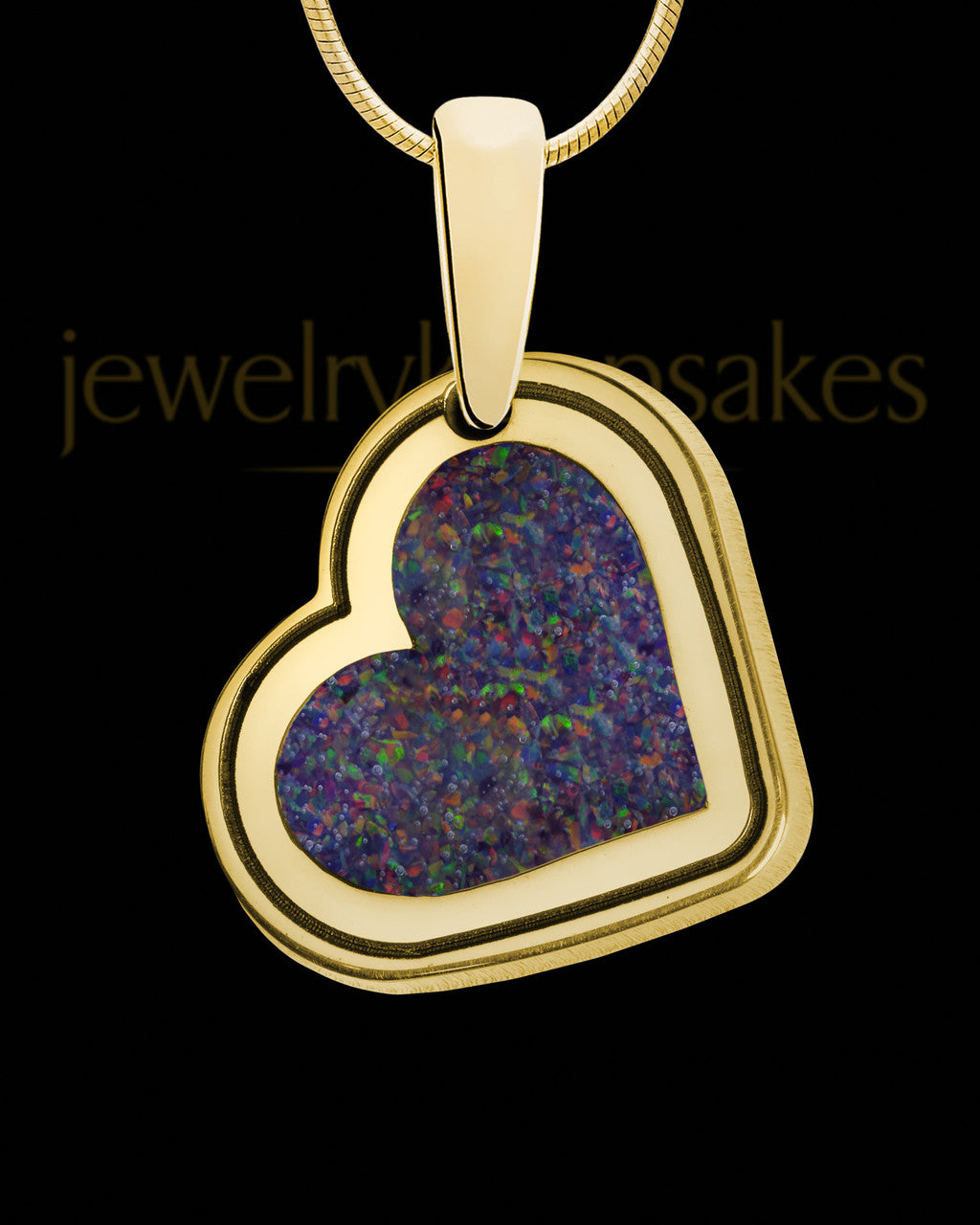 Century Hills Side Heart Gold Plated Ash Jewelry