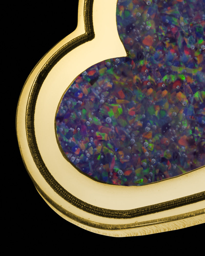 Century Hills Side Heart Gold Plated Ash Jewelry