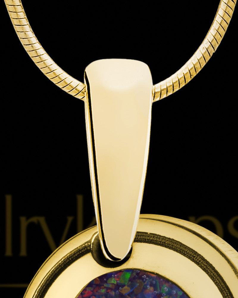 Century Hills Side Heart Gold Plated Ash Jewelry