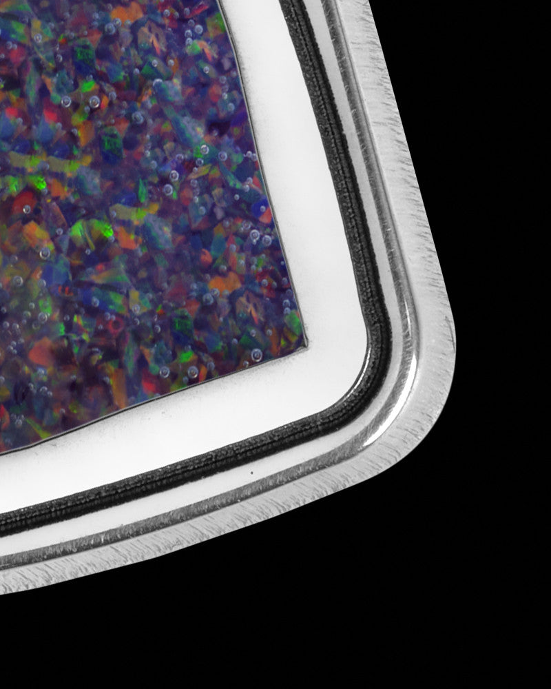 Solid 14K White Gold Audobon Side Heart Ash Jewelry