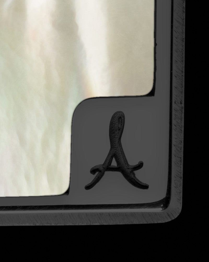 Morning Dove Rectangle Black Finish Ash Jewelry