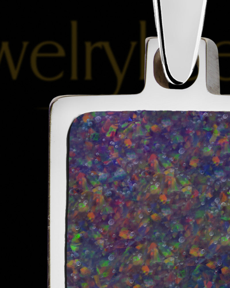 Blackpine Rectangle Silver Ash Jewelry