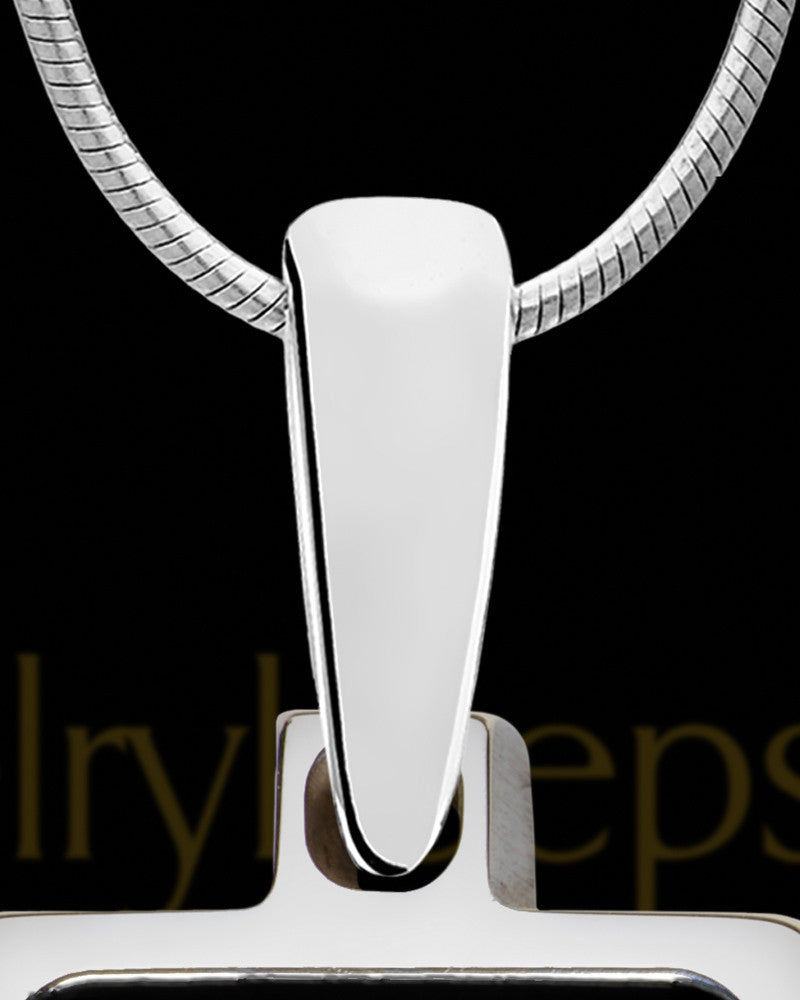 Batavia Rectangle Silver Ash Jewelry