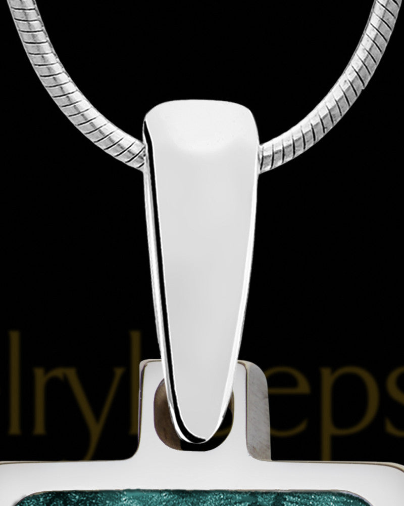 Alpine Rectangle Silver Ash Jewelry