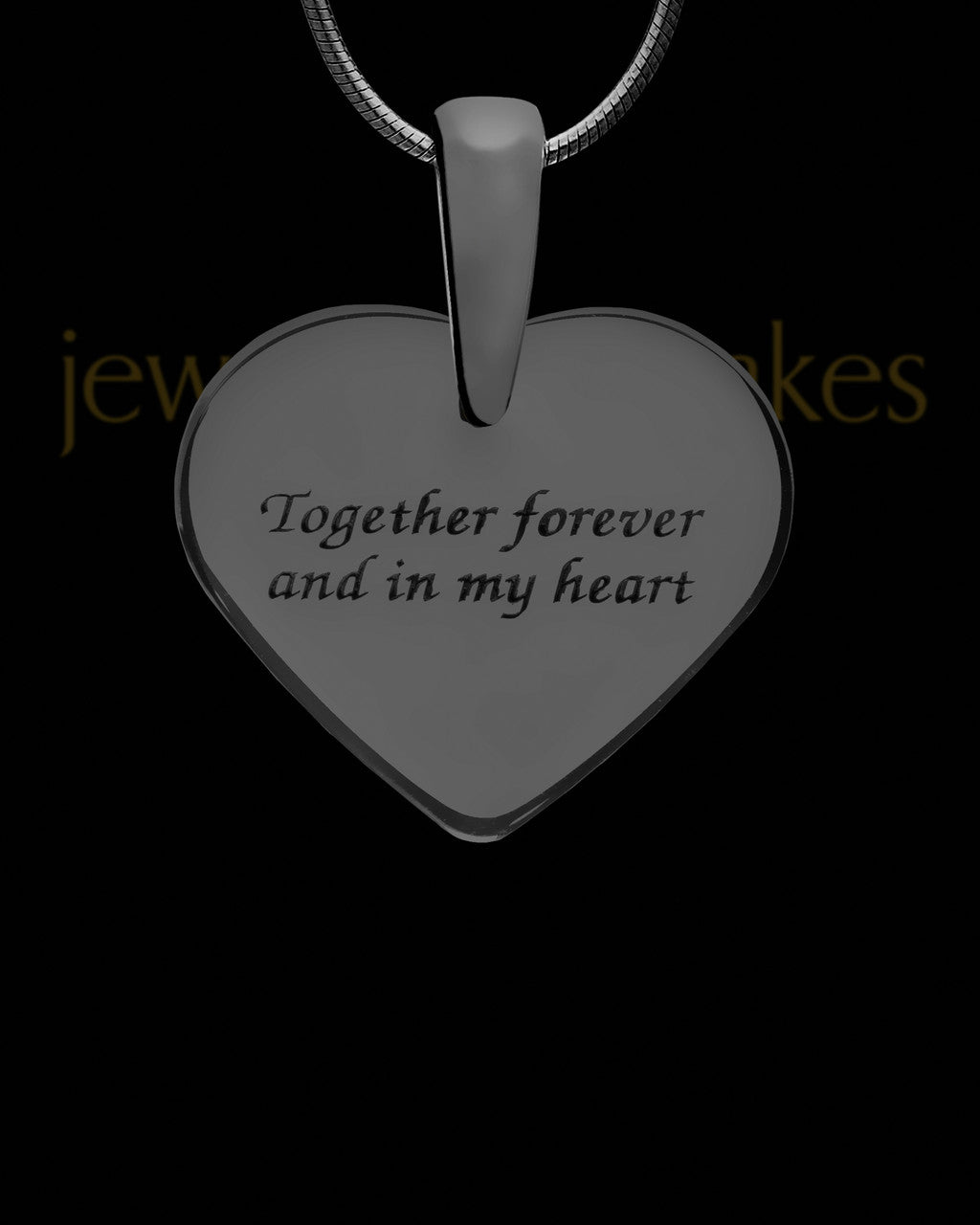 Dixie Heart Black Finish Ash Jewelry