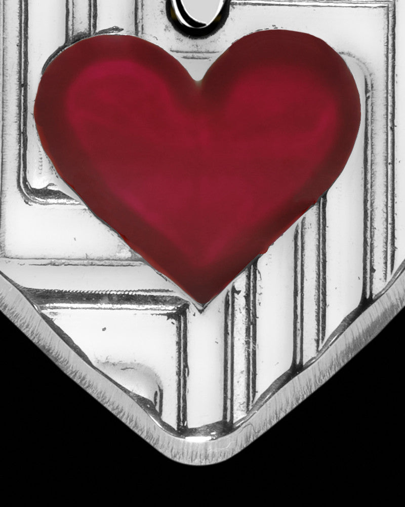 Solid 14K White Gold Addison Heart Ash Jewelry
