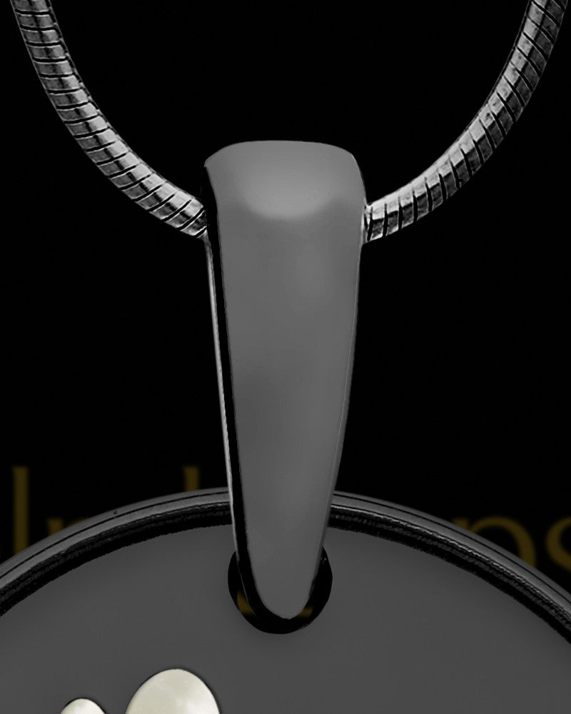 Tiny Toes Round Black Finish Ash Jewelry