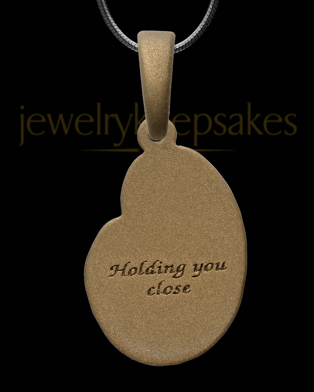 Together Forever Bronze Finish with Black Blaze Opal Ash Jewelry