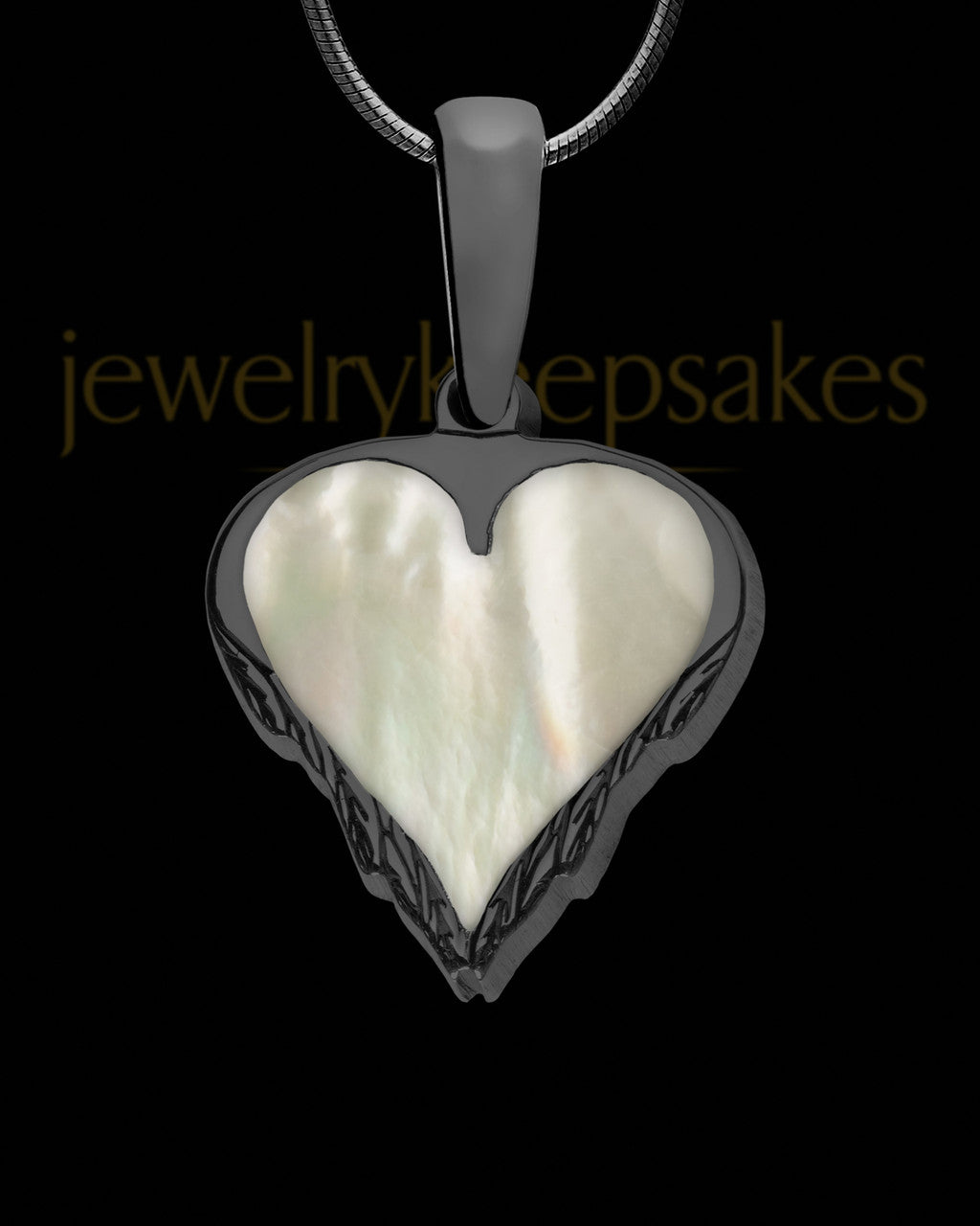 Bonner Heart Black Finish Ash Jewelry