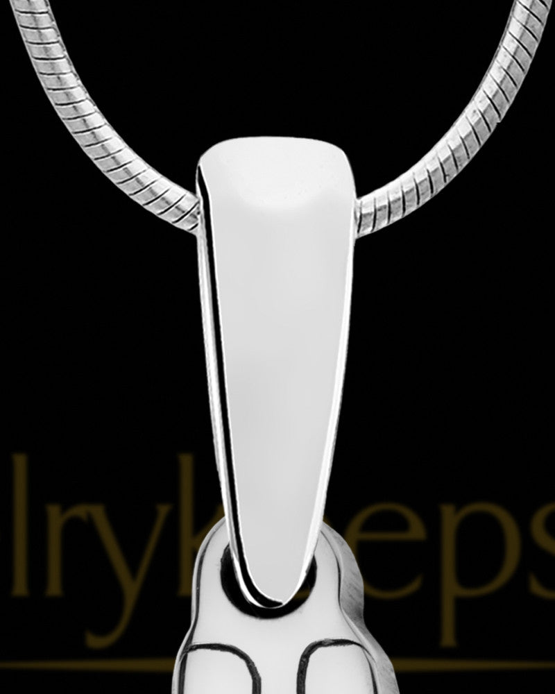 Solid 14K White Gold Forever United with Coffee Ash Jewelry