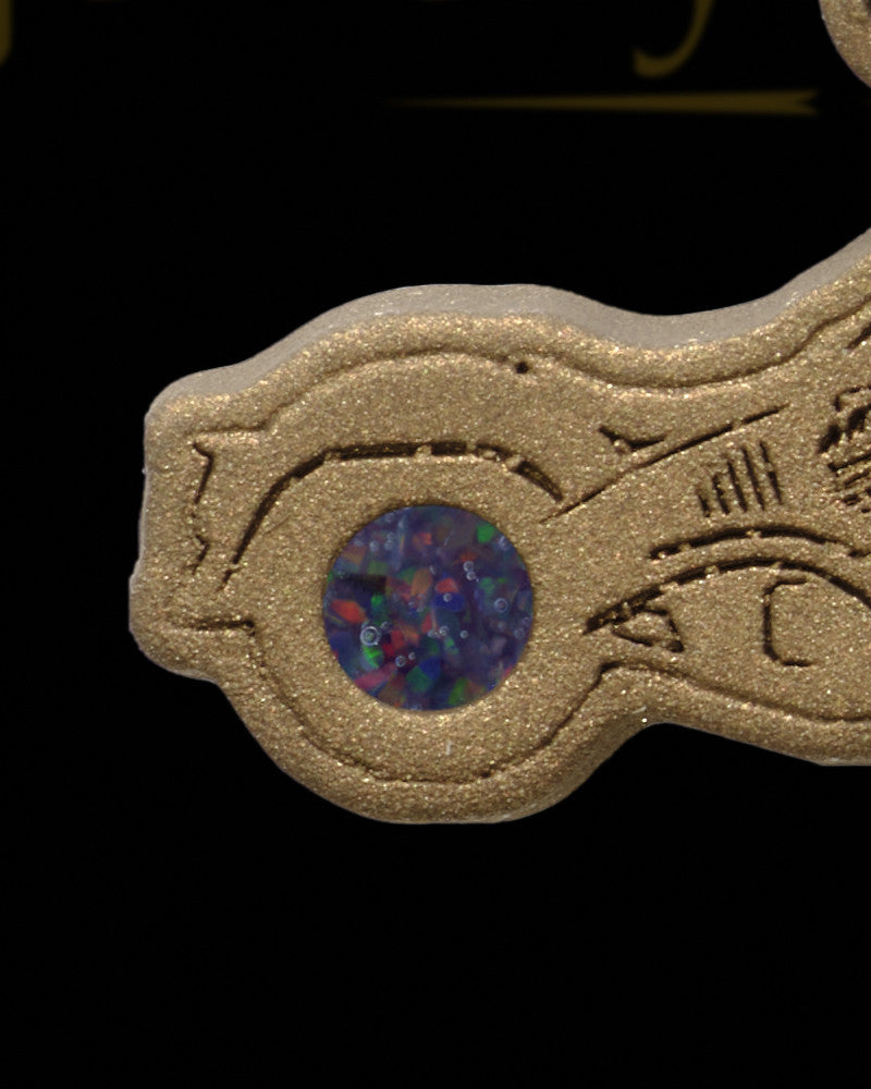 Eternal Highway Bronze Finish with Black Blaze Opal Ash Jewelry
