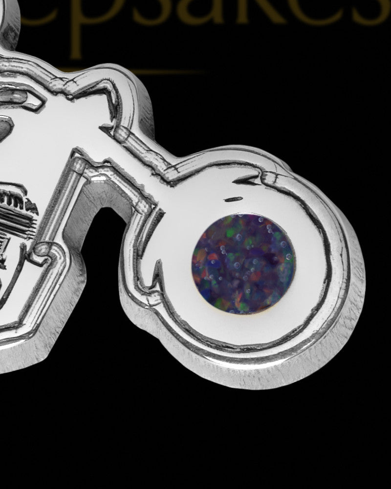 Eternal Highway Silver with Black Blaze Opal Ash Jewelry