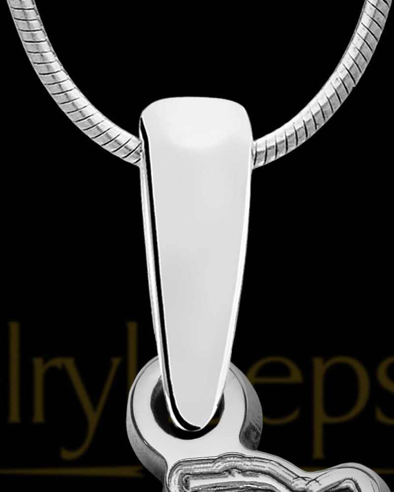 Solid 14K White Gold Eternal Highway with Black Blaze Opal Ash Jewelry