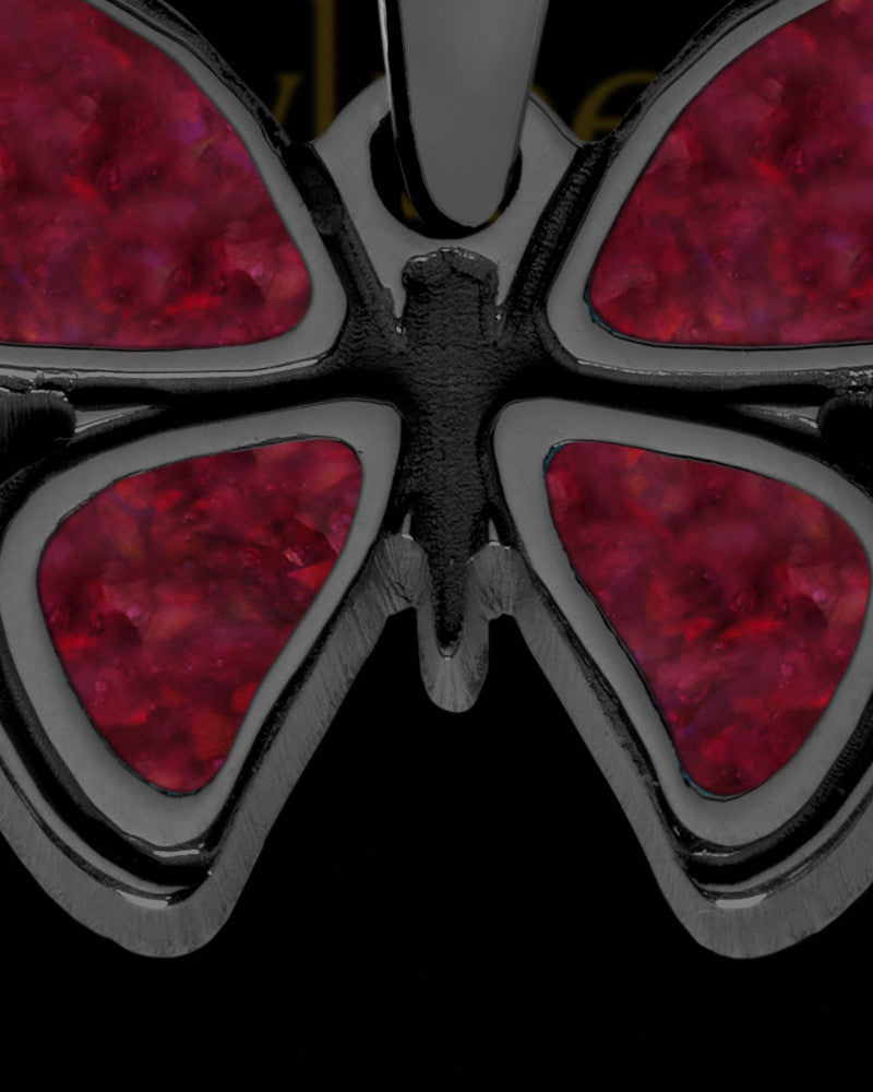 Caffin Butterfly Black Finish Ash Jewelry