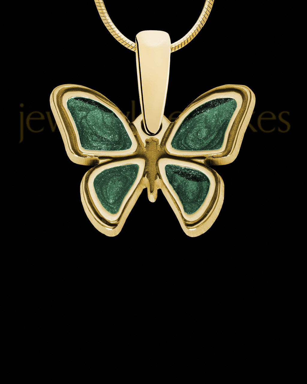 Sweetgrass Butterfly Gold Plated Ash Jewelry