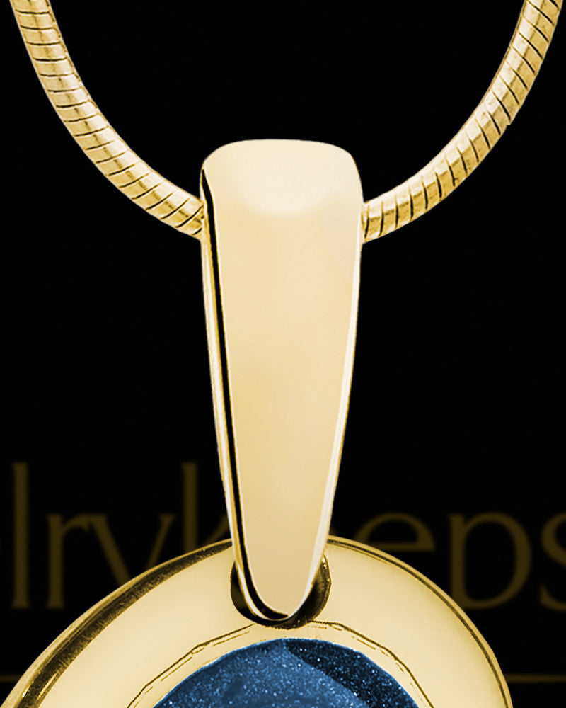 Heart Within Gold Plated with Indigo Ash Jewelry