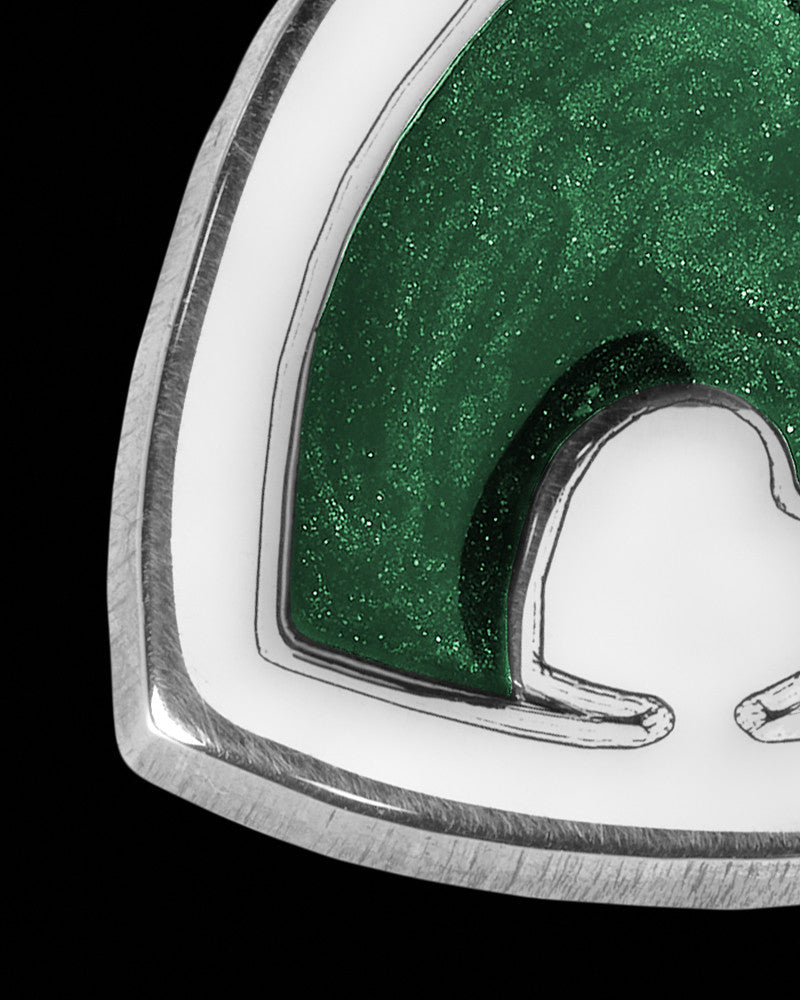 Heart Within Silver with Olive Ash Jewelry