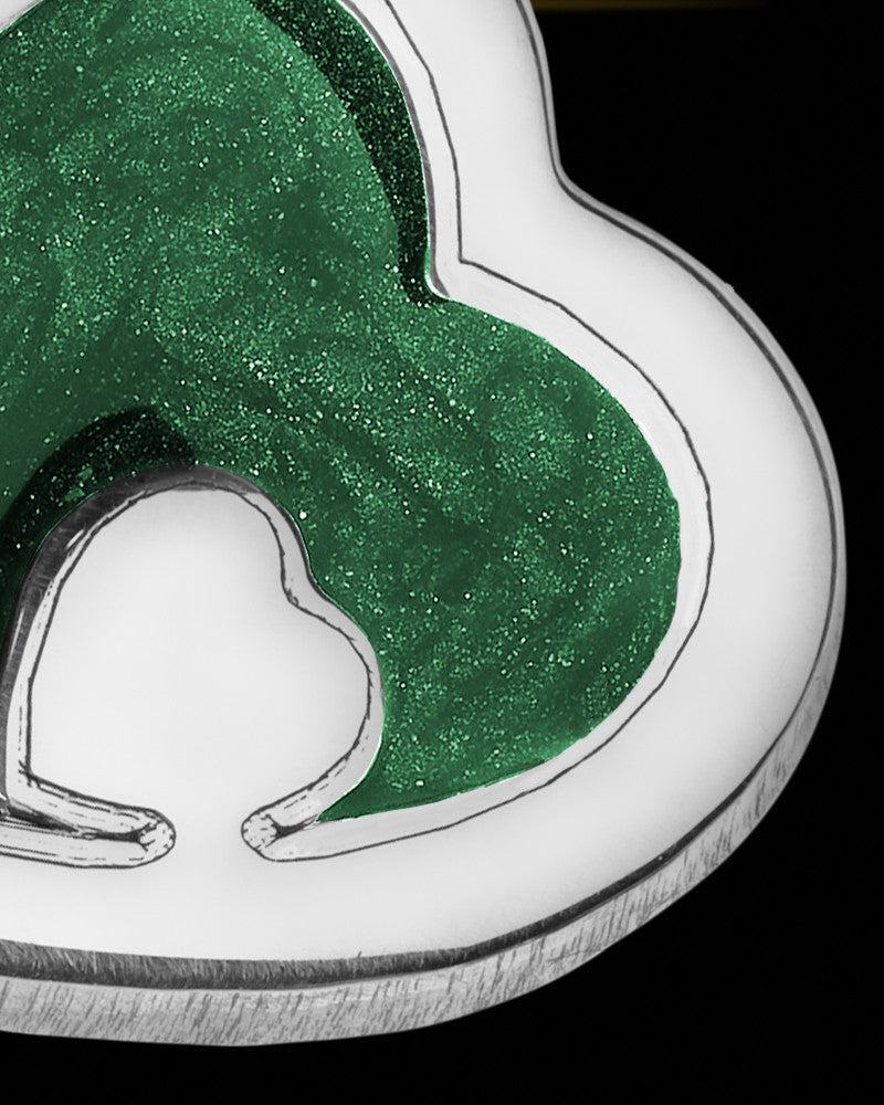 Heart Within Silver with Olive Ash Jewelry