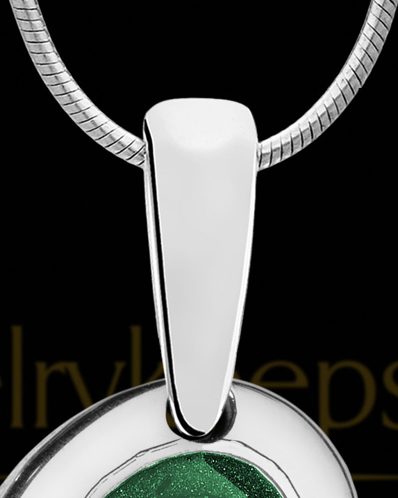 Heart Within Silver with Olive Ash Jewelry