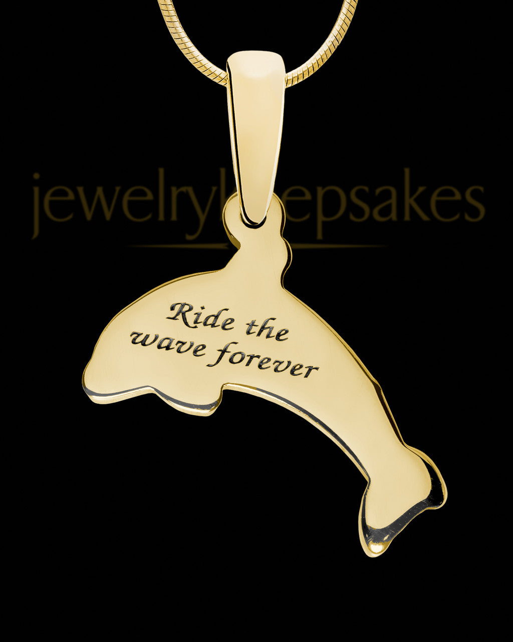 Solid 14K Gold Dainty Dolphin with Linen Ash Jewelry