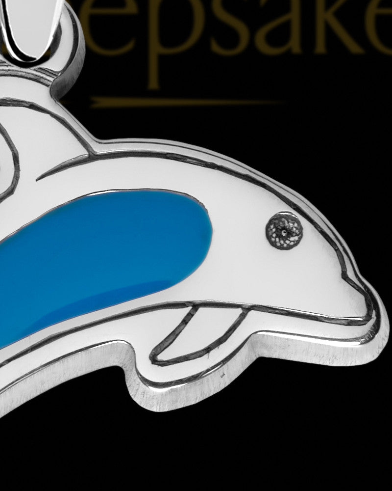 Dainty Dolphin Silver Ash Jewelry