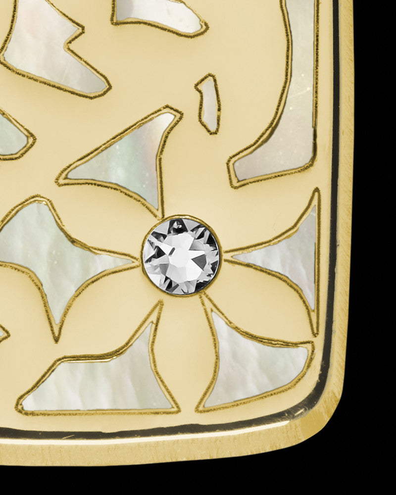 Solid 14K Gold Manchester Rectangle Ash Jewelry