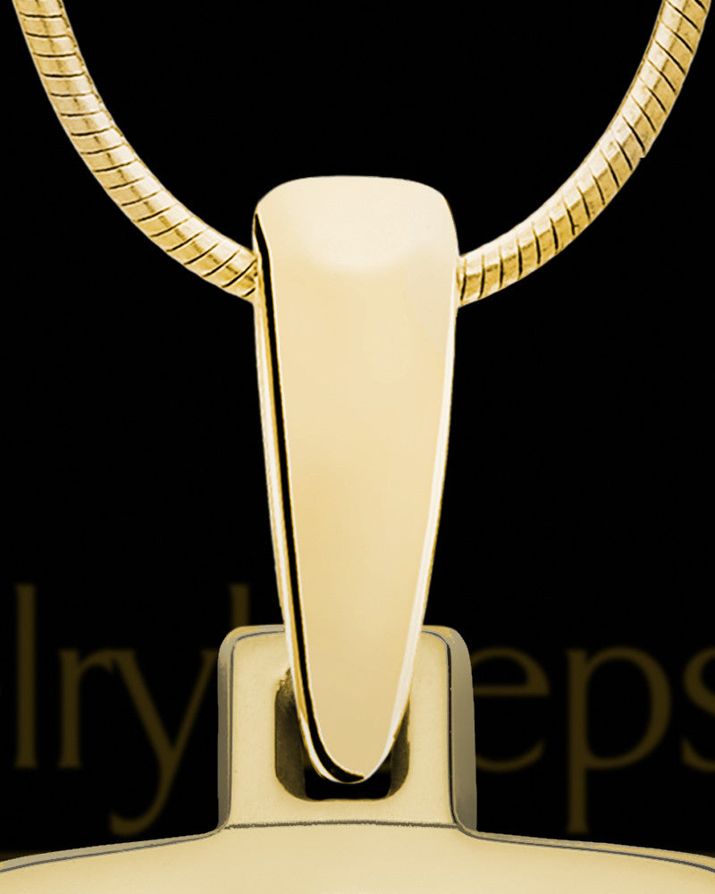 Solid 14K Gold Beasley Rectangle Ash Jewelry