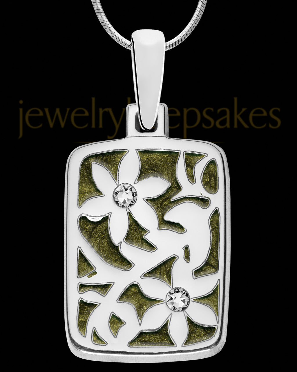 Juniper Rectangle Silver Ash Jewelry