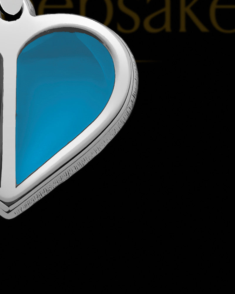 Sterling Silver Photo Split Heart with Beryl Ash Jewelry