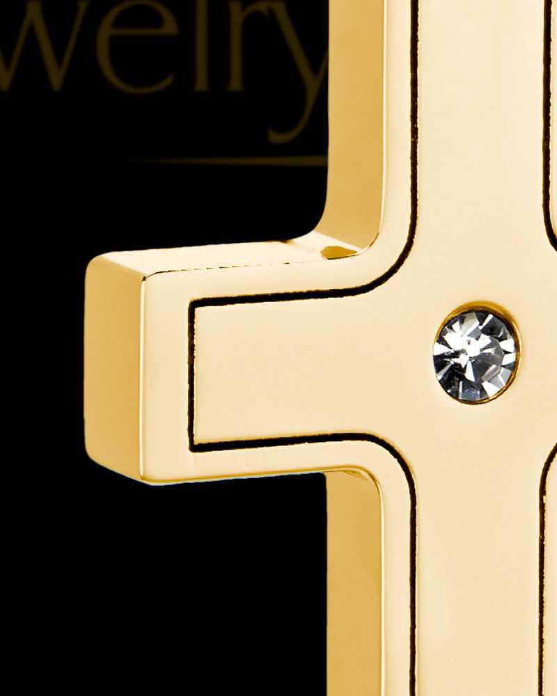Gold Men's Truthful Cross Urn Jewelry