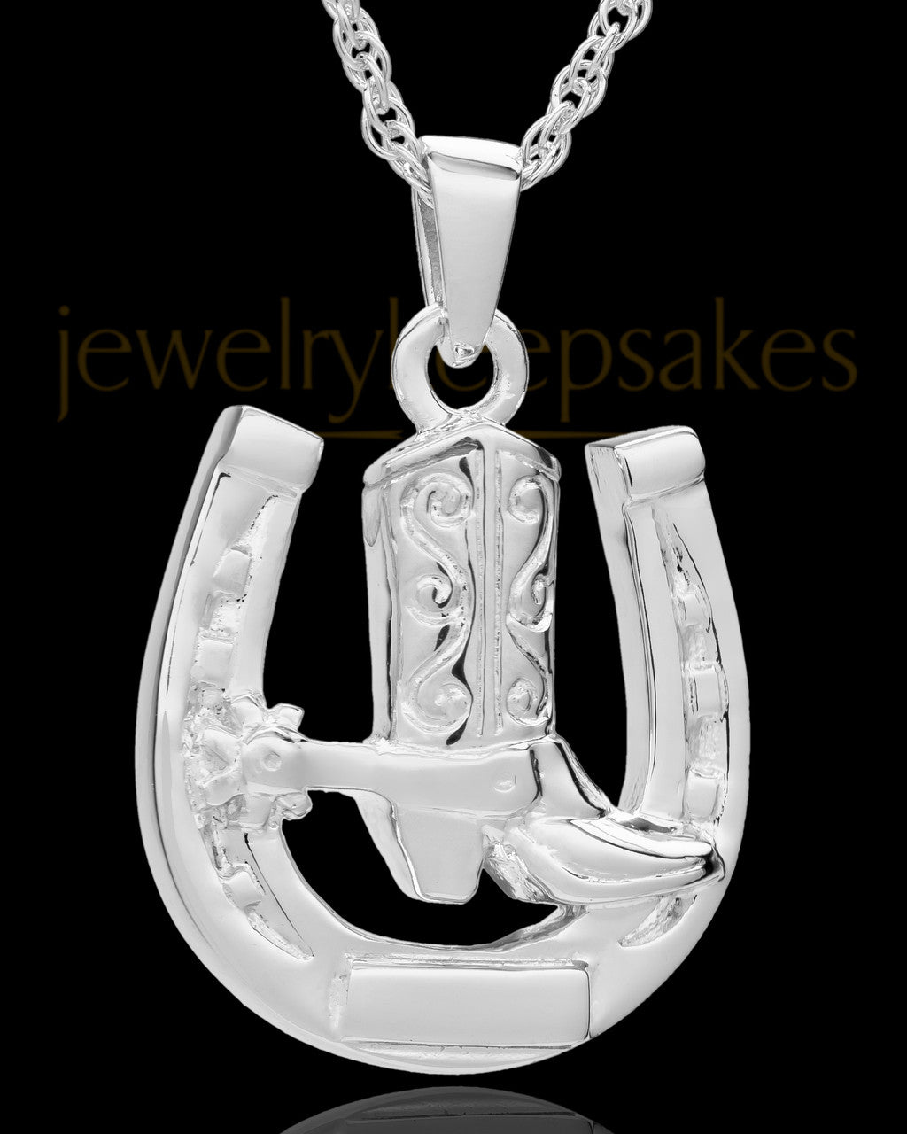 Memorial Pendant Sterling Silver Giddy Up