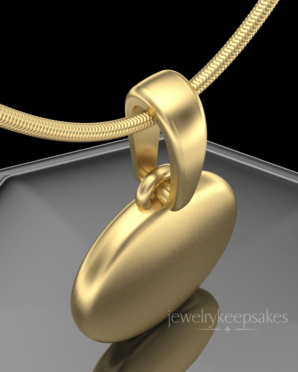 Gold Plated Luna Permanently Sealed Waterproof Keepsake Jewelry